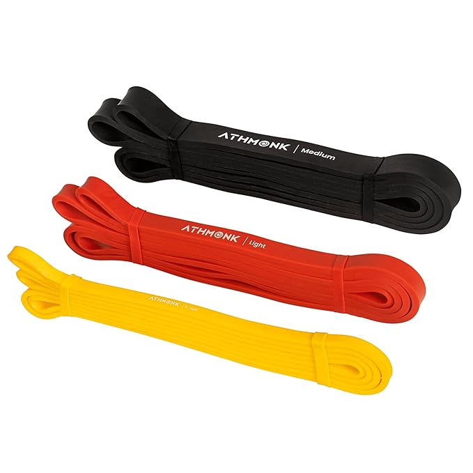 Athmonk Resistance Bands for Workout - Power Loop Exercise Band - Stretch Bands for Workout - Pull Up Band